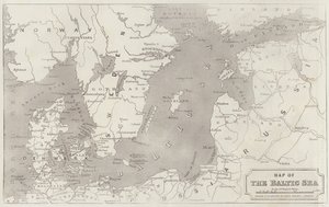 Mapa del mar Báltico